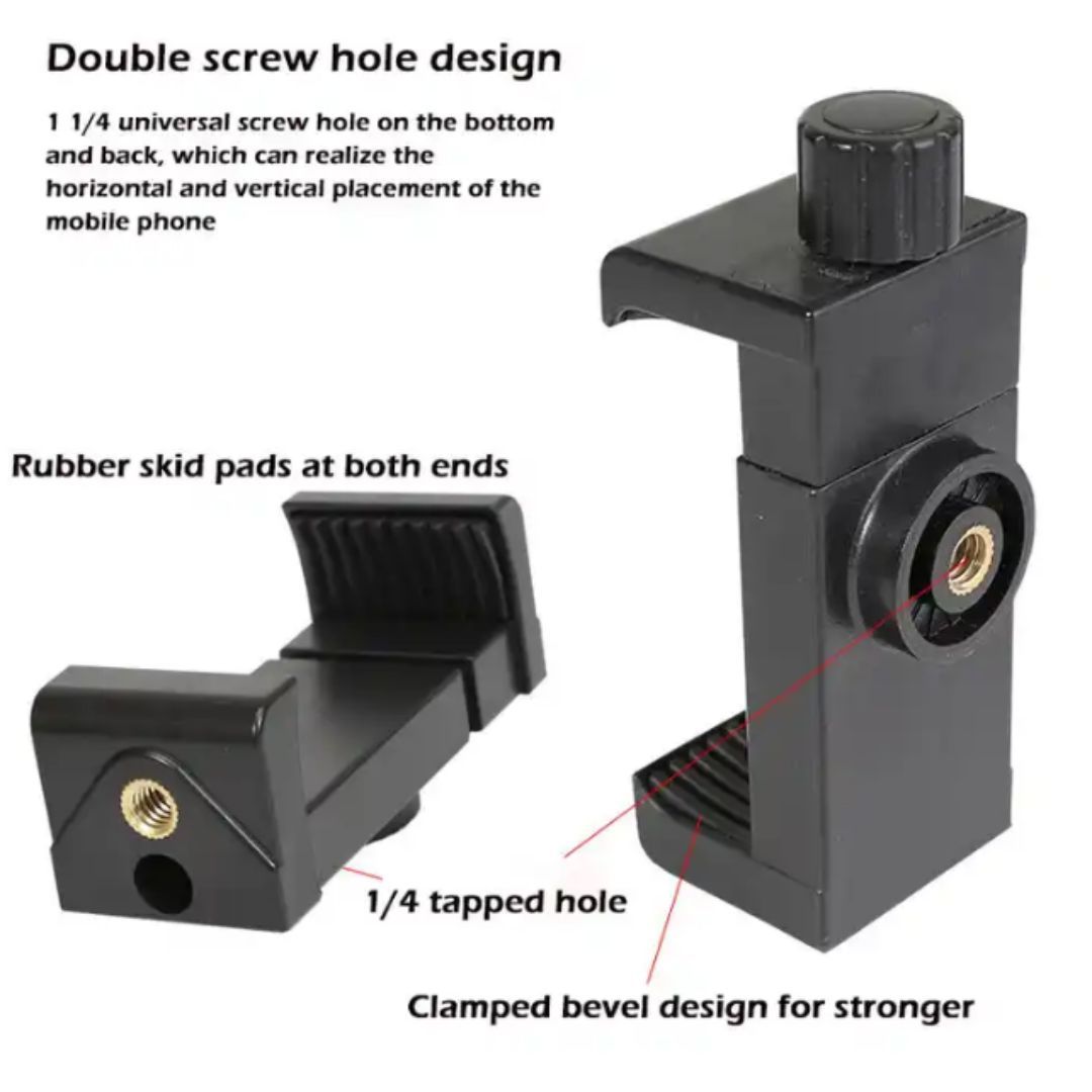 Adjustable Head Strap Mount for Smartphone & Action Camera – Universal Hands-Free POV Video Recording Headband (Fits 4-7” Phones, GoPro, Cycling, Vlogging) Live Streaming Sports Outdoor Activity