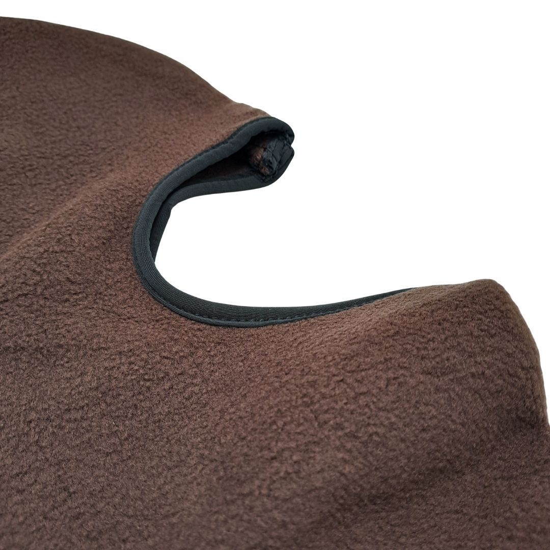 Winter Fleece BROWN Balaclava Ski Mask Thermal Full-Face Cover for Motorbike, Outdoor, Night Patrol, Cycling, Helmet Liner Cold Weather Gear Motorcycle Anti-Dust Anti-Smoke Anti-Cold Neck Gaiter Scarf