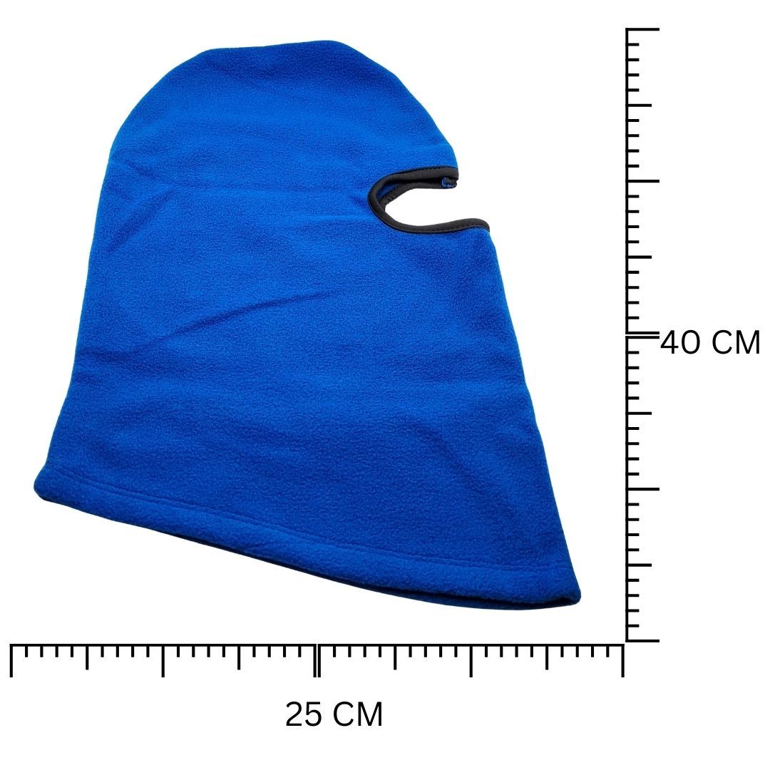 Winter Fleece BLUE Balaclava Ski Mask Thermal Full-Face Cover for Motorbike, Outdoor, Night Patrol, Cycling, Helmet Liner Cold Weather Gear FM7 Scarf Neck Gaiter
