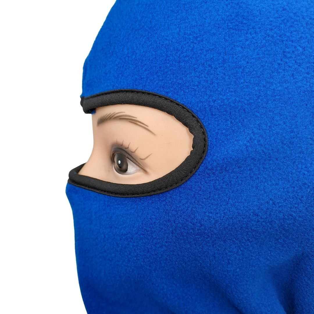 Winter Fleece BLUE Balaclava Ski Mask Thermal Full-Face Cover for Motorbike, Outdoor, Night Patrol, Cycling, Helmet Liner Cold Weather Gear FM7 Scarf Neck Gaiter