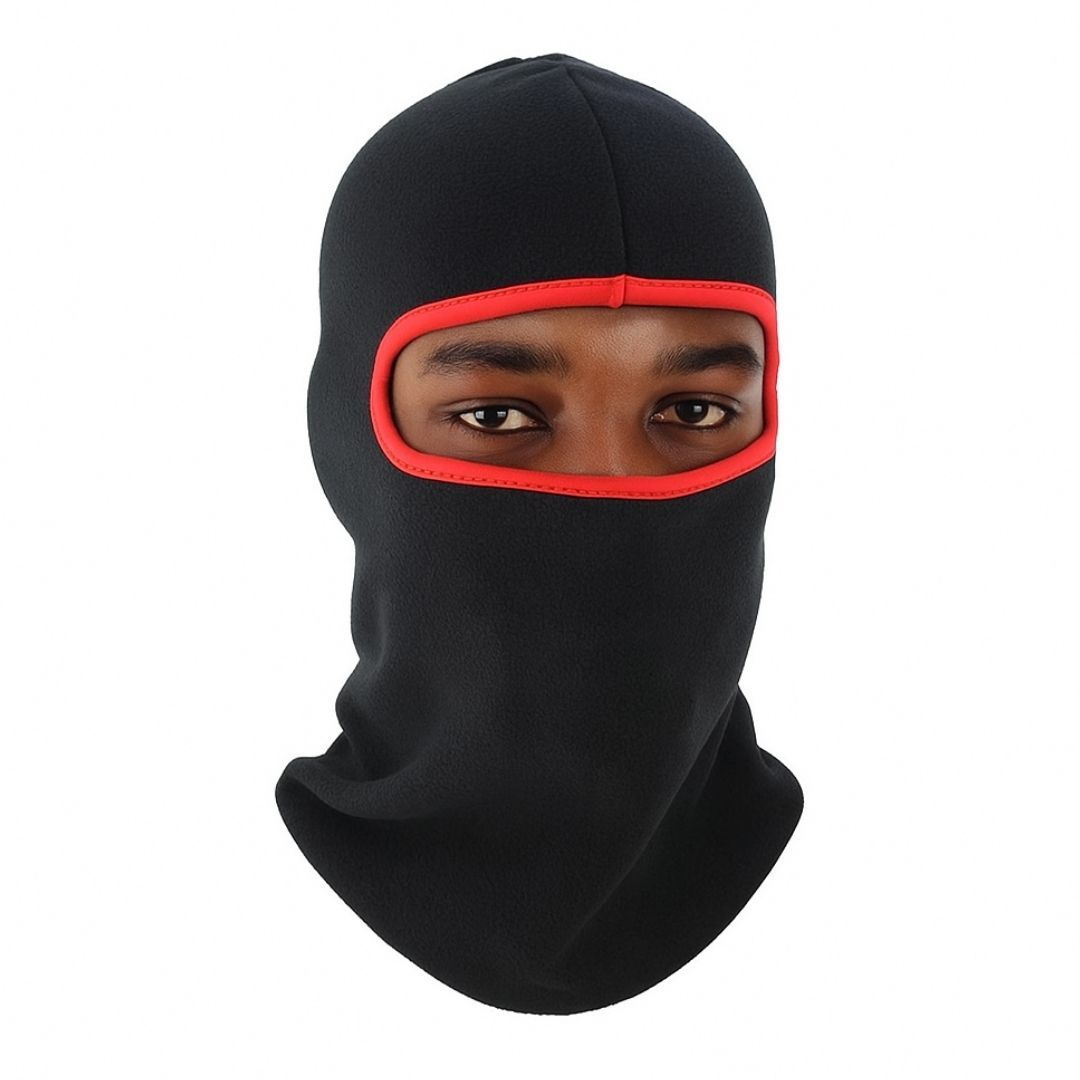 Warm Polar Fleece Full Face Ski Mask Balaclava for Cold Night Riding Motorcycle Anti Wind Dust Motorbike Wear Accessory Neck Thick Gaiter Scarf Hijab FM8 Ninja Monkey Cap One Hole Cover Hat Polyester