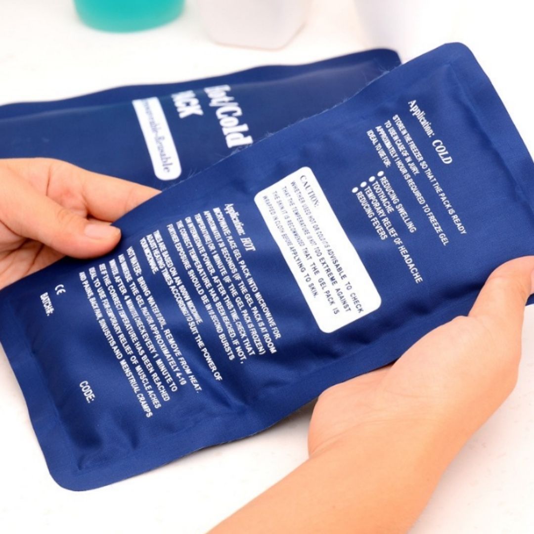 Reusable Cold and Hot Gel Pack Ice Heat Compression Relieve Pressure Sprain Injury Therapy anti-fever anti-cramp menstruation pain cold knee shoulder muscle Soreness Joint Medical Cool Bag First Aid