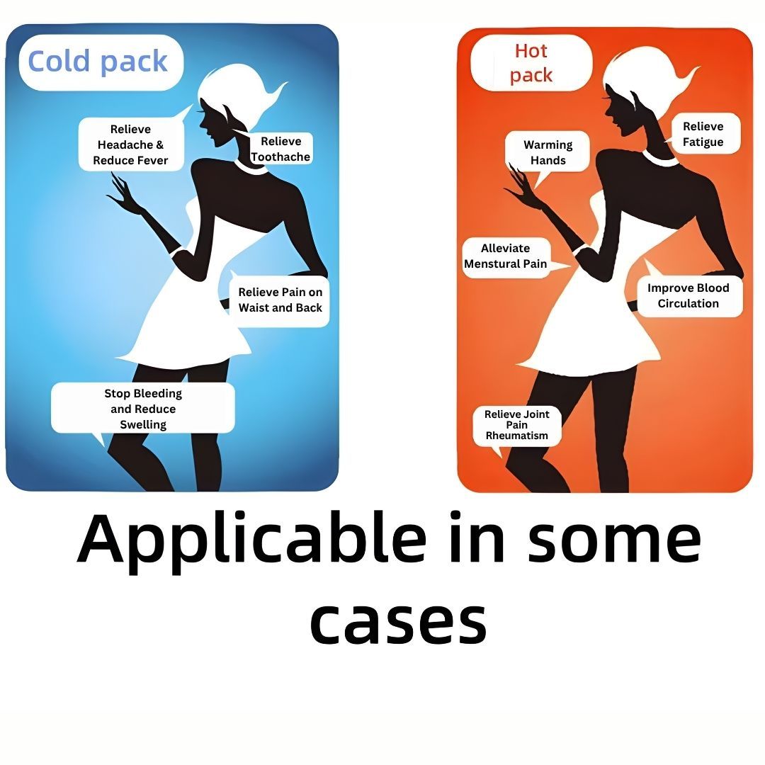 Reusable Cold and Hot Gel Pack Ice Heat Compression Relieve Pressure Sprain Injury Therapy anti-fever anti-cramp menstruation pain cold knee shoulder muscle Soreness Joint Medical Cool Bag First Aid