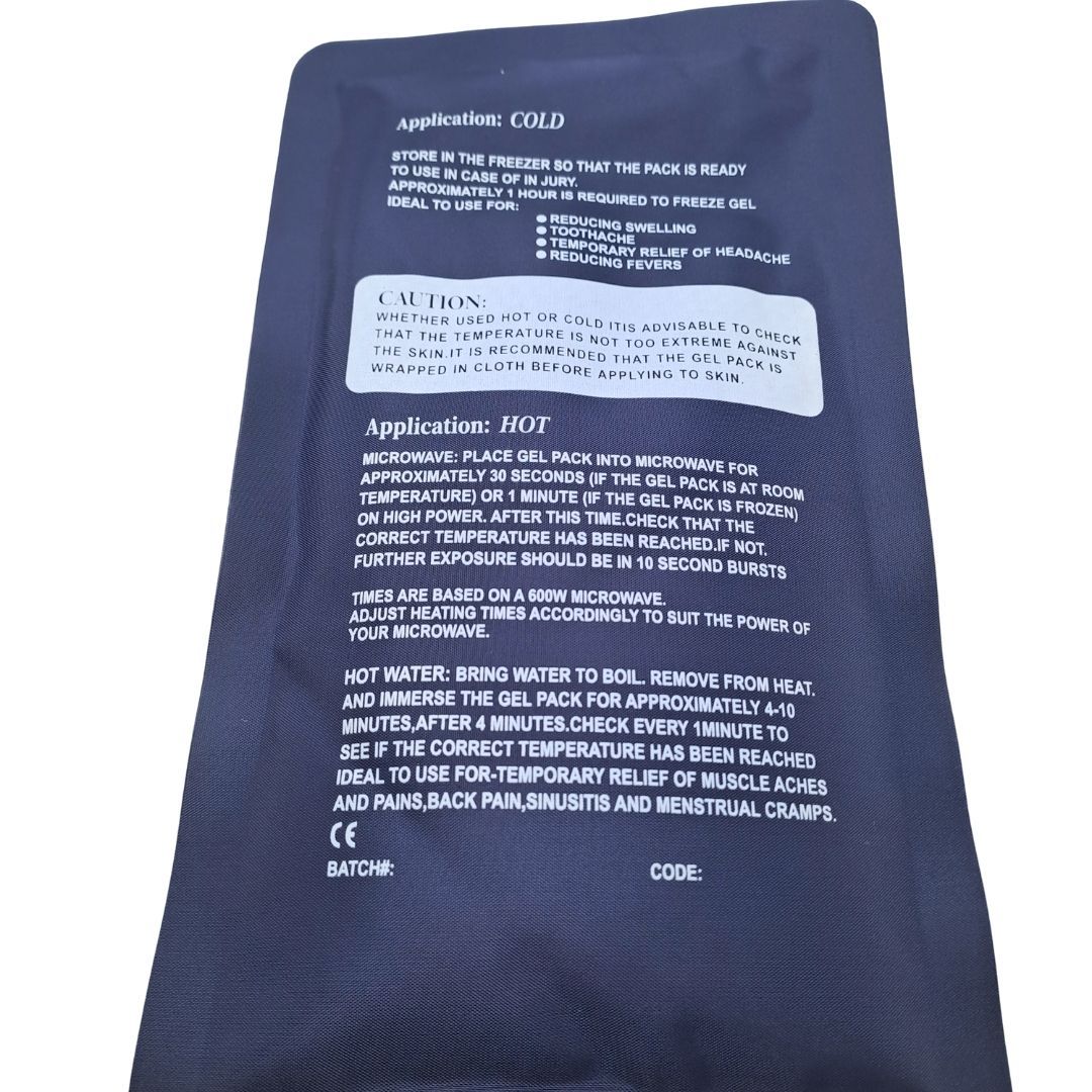 Reusable Hot Cold Gel Pack for Pain Relief & Therapy – Microwave & Freezer Friendly Ice/Heat Compression Pad for Injury, Muscle, Cramps, Fever & Swelling Microwaveable Compress Heating Pad Warming