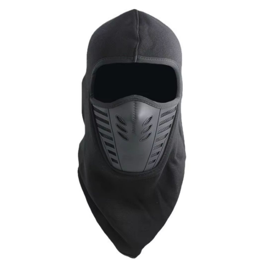 Motorcycle Balaclava Mask with Filter Mesh Warm Windproof Dustproof Motorbike Thermal Adult Full Face Cover One Hole Hat Cap Ninja Monkey Helmet Liner Silicone Encased Polyester Fleece Breathable FM9