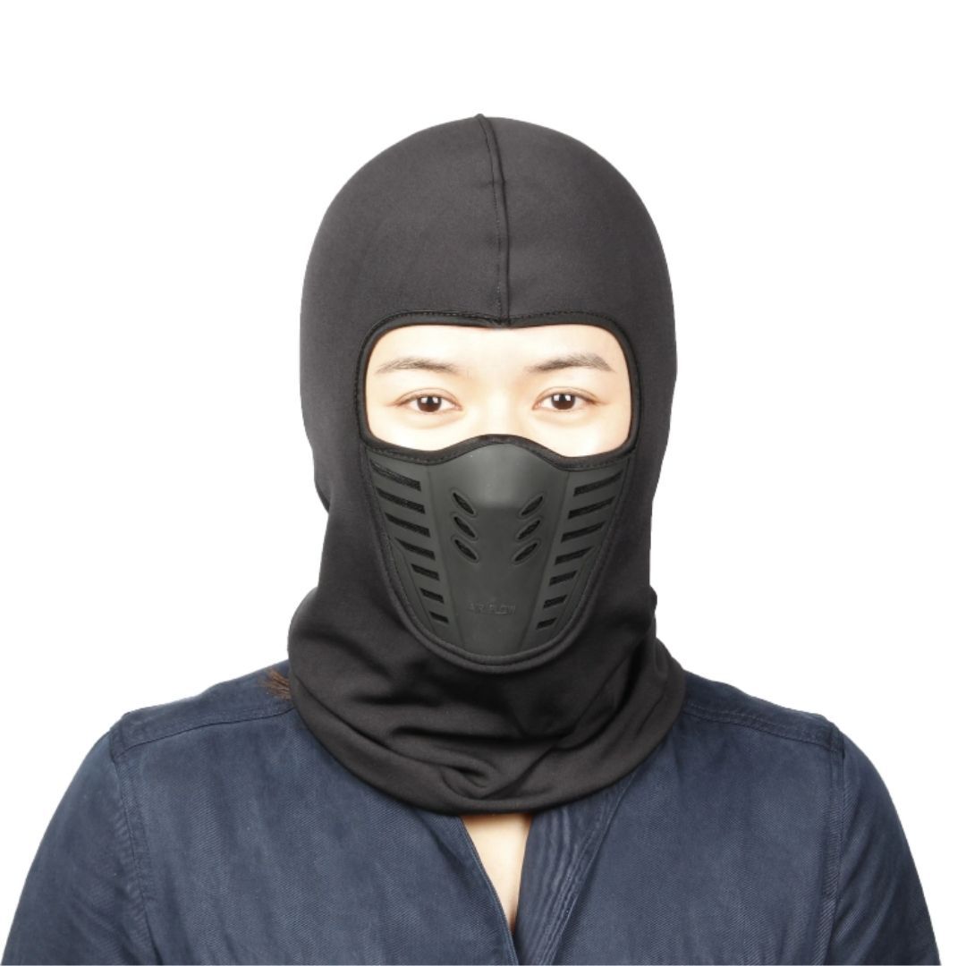 Windproof Motorcycle Balaclava – Warm Polar Fleece Full Face Mask with Dust Filter for Skiing, Motorbike & Winter Sports FM9 Accessory Cold ATV Dirt E Bike Off Road protection Warmth Night Ride