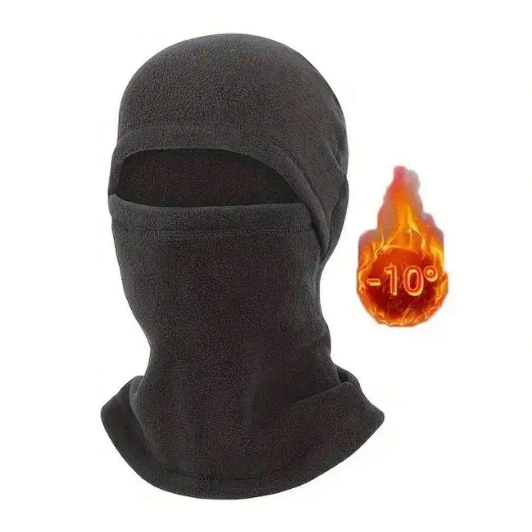Tactical Winter Balaclava Quick Folding Hood-Style Windproof Ski Mask for Motorbike, E-Bike, Cycling & Outdoor Sports Warm Fleece Black Beanie Accessory ATV FM10