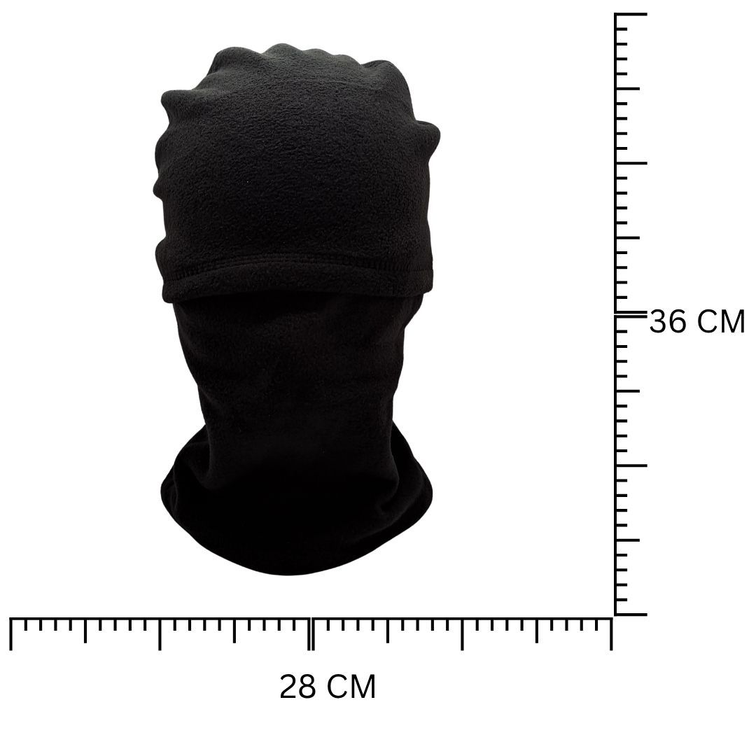 Tactical Winter Balaclava Quick Folding Hood-Style Windproof Ski Mask for Motorbike, E-Bike, Cycling & Outdoor Sports Warm Fleece Black Beanie Accessory ATV FM10