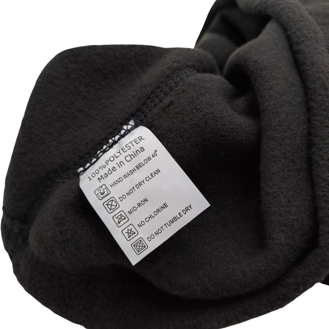 Tactical Winter Balaclava Quick Folding Hood-Style Windproof Ski Mask for Motorbike, E-Bike, Cycling & Outdoor Sports Warm Fleece Black Beanie Accessory ATV FM10