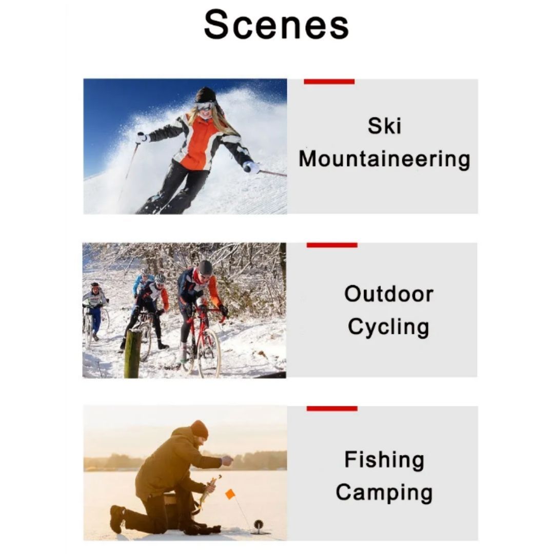 Quick-Fold Ski Mask Balaclava Windproof Fleece Full Face Cover for Motorcycle, Skiing & Winter Sports Warm Black Hoodie Windproof Coldproof Smokeproof Dustproof Fleece FM-10