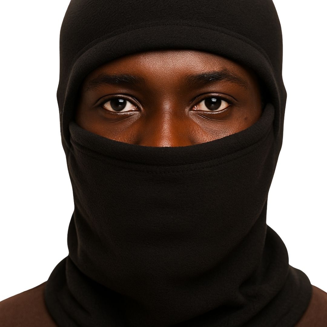 Quick-Fold Windproof Fleece Balaclava Mask Warm Thermal Full Face Cover with Breathable Filter for Winter Outdoor Sports FM 10 Black Hiking Camping Military Tactical