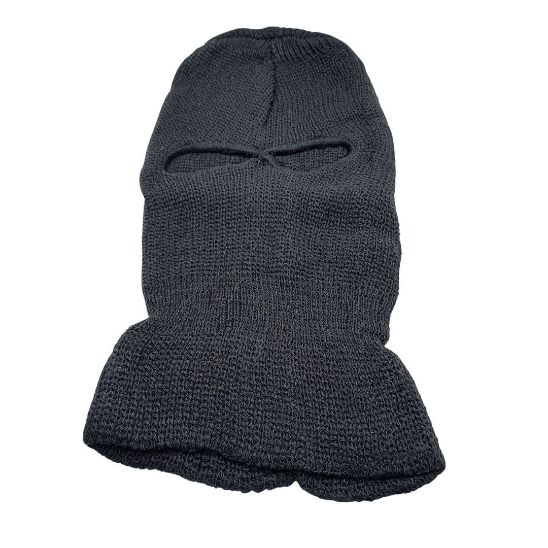 Extreme Cold Weather Tactical 2-Hole Thermal Balaclava BLACK Unisex Winter Knit Ski Mask for Outdoor Sports, Motorbike & Cycling FM12 Sweater Beanie Anti-UV Anti-Cold Anti-Dust Anti-Smoke Anti-Wind