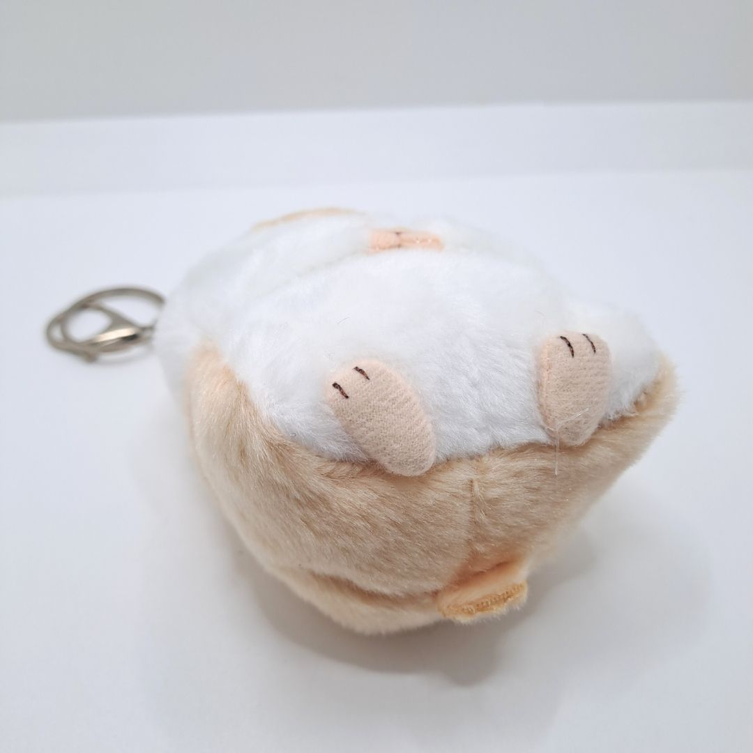 Plush Hamster 3D Keychain BROWN Soft Mini Fluffy Animal Bag Charm & Car Pendant for Women, Girls & Kids Keyholder Keyring Toy Doll Gift for Christmas Valentines Day Pig Pom Fur Ball Kawaii