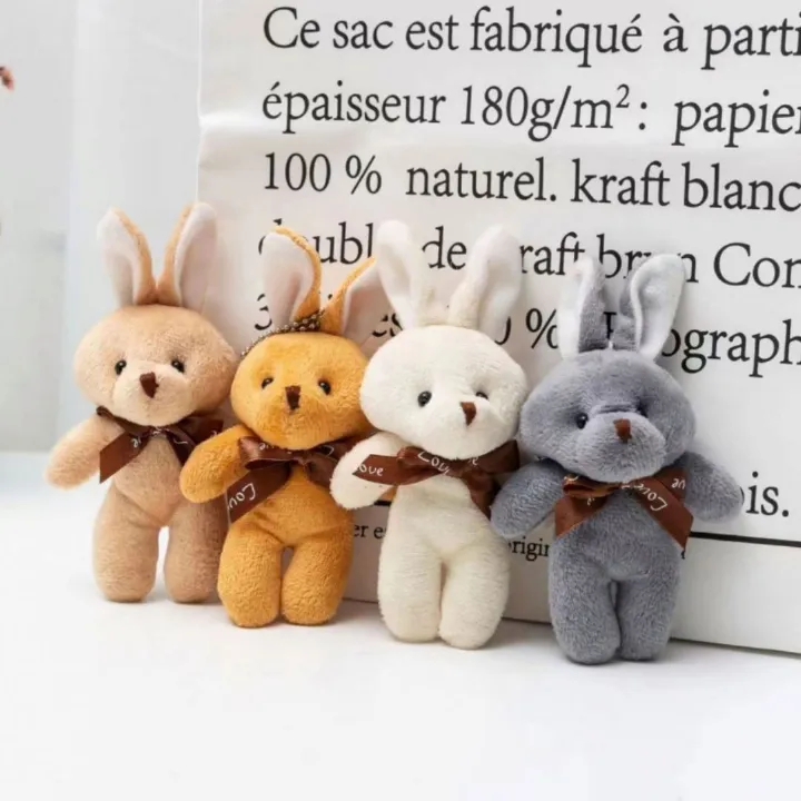 Cute Bunny Plush Keychain Soft Rabbit Keyholder Pendant for Bag Car Mirror Gift Teddy Bear Unique Women Girls Ladies Wife Girl Friend Sister Mother Birthday Valentines Day Labubu Cartoon Daughter