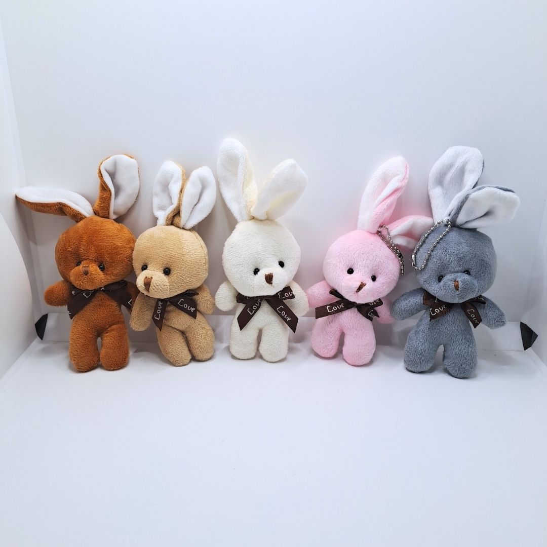 Cute Bunny Plush Keychain Soft Rabbit Keyholder Pendant for Bag Car Mirror Gift Teddy Bear Unique Women Girls Ladies Wife Girl Friend Sister Mother Birthday Valentines Day Labubu Cartoon Daughter