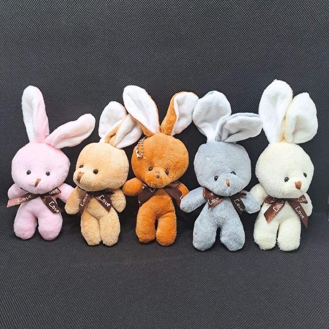 Cute Bunny Plush Keychain Soft Rabbit Keyholder Pendant for Bag Car Mirror Gift Teddy Bear Unique Women Girls Ladies Wife Girl Friend Sister Mother Birthday Valentines Day Labubu Cartoon Daughter