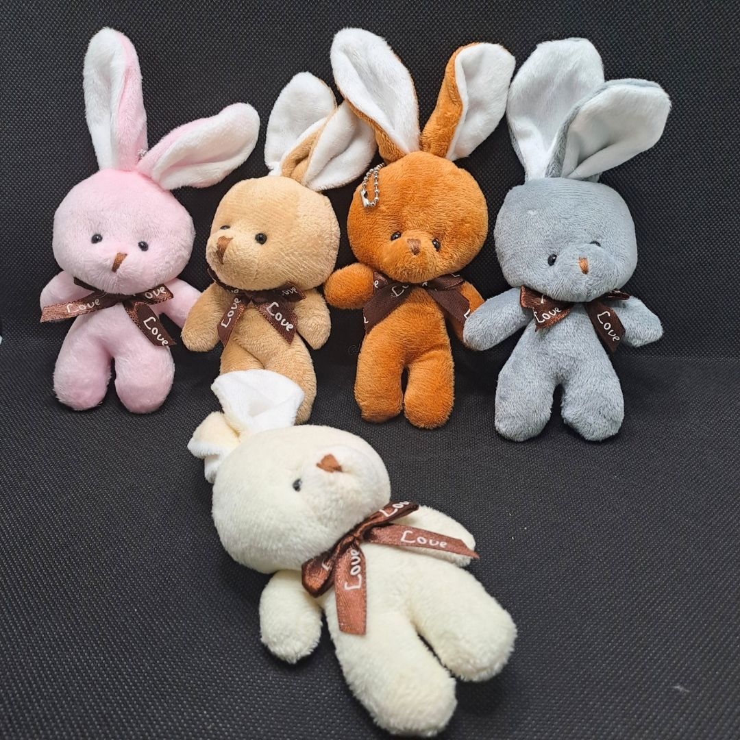 Cute Bunny Plush Keychain Soft Rabbit Keyholder Pendant for Bag Car Mirror Gift Teddy Bear Unique Women Girls Ladies Wife Girl Friend Sister Mother Birthday Valentines Day Labubu Cartoon Daughter
