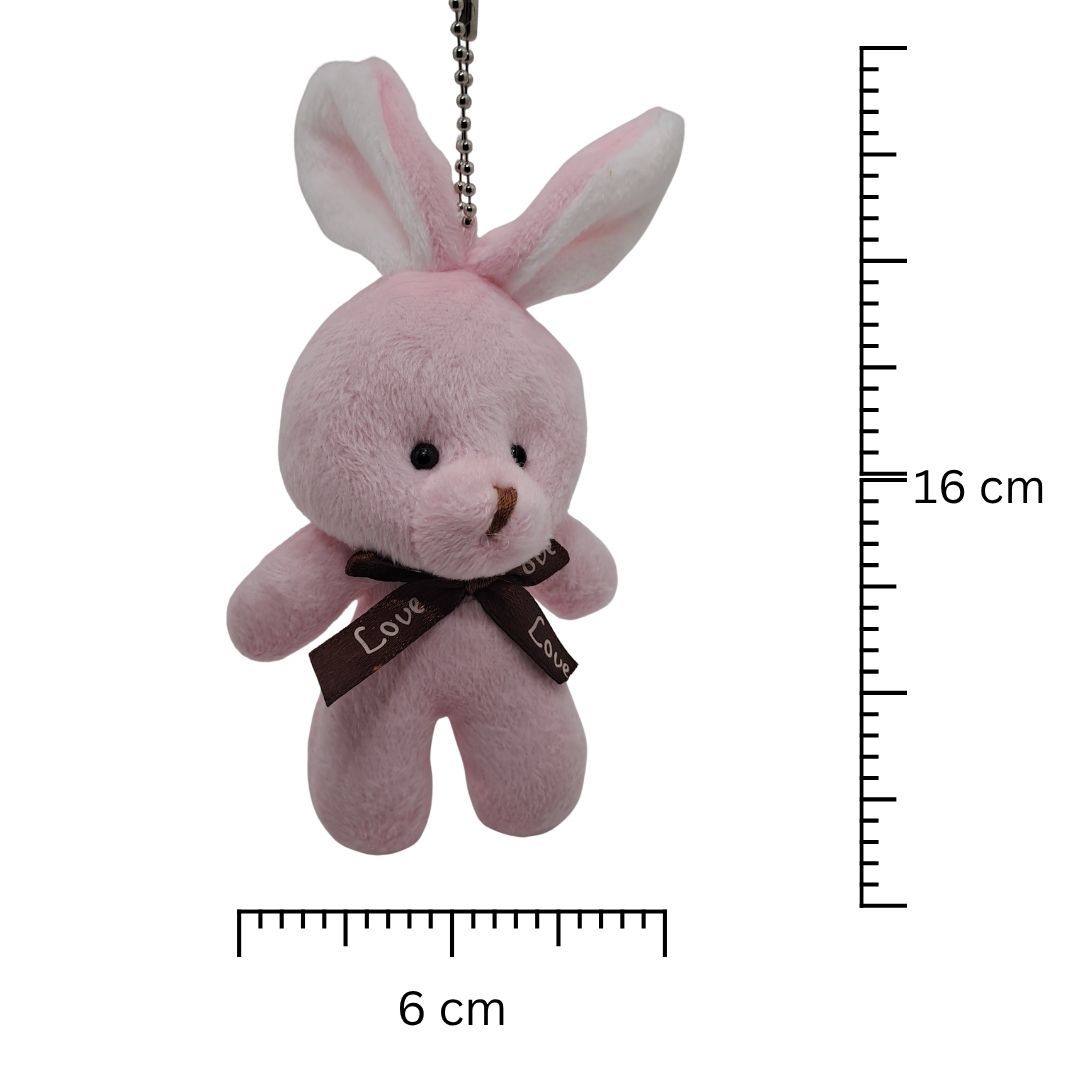 Cute Bunny Plush Keychain Soft Rabbit Keyholder Pendant for Bag Car Mirror Gift Teddy Bear Unique Women Girls Ladies Wife Girl Friend Sister Mother Birthday Valentines Day Labubu Cartoon Daughter