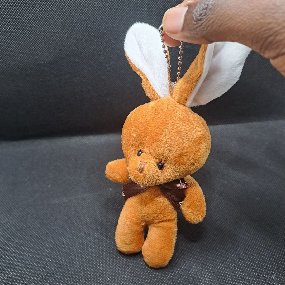 Unique Gift for Women Girls Ladies Wife Girlfriend Sister Mother Friend Daughter Cute Rabbit Bunny Plush Keychain Keyholder Keyring Toy Stuffed Animal Love Bowtie Handbag Pendant Bag Backpack Décor