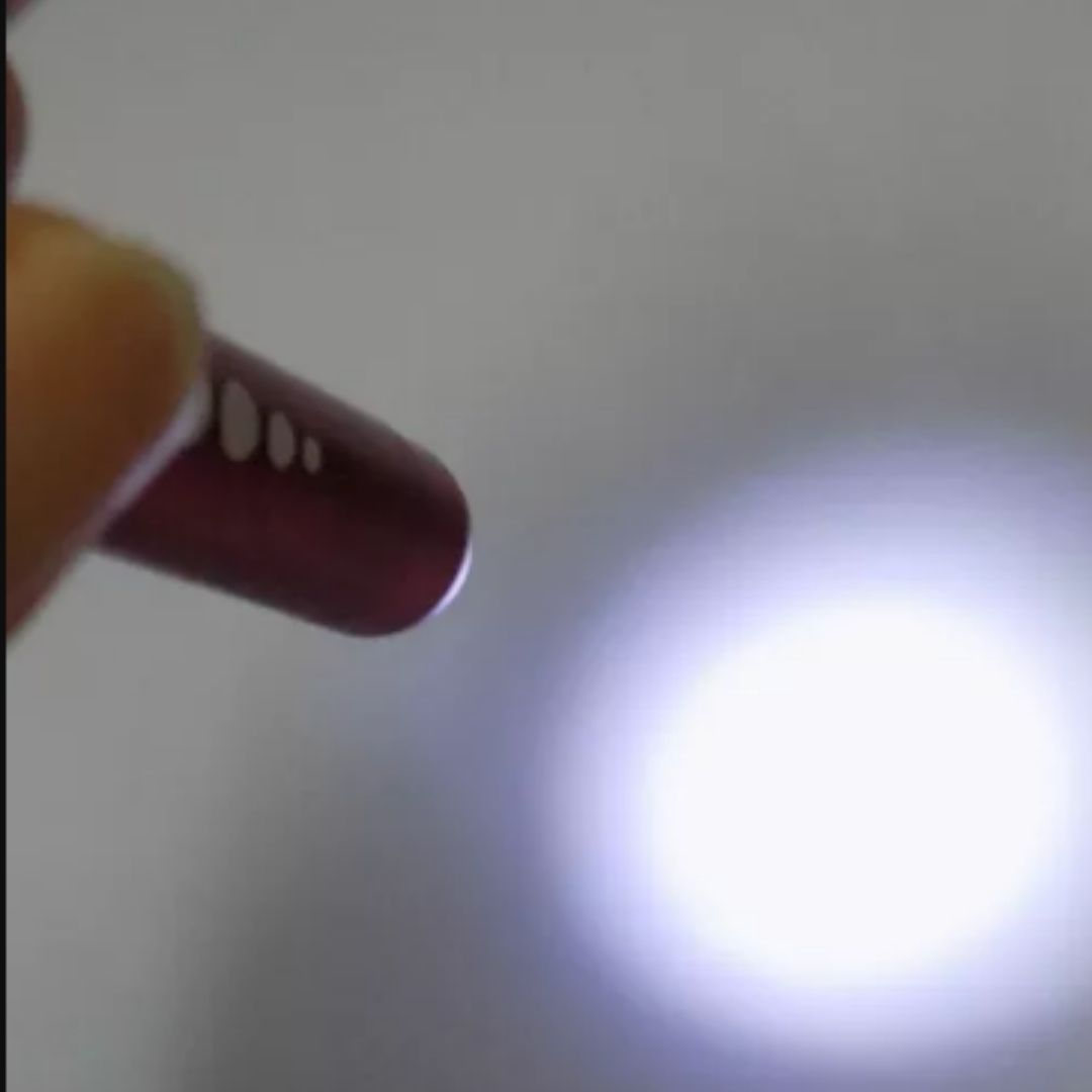 Medical Pen Torch With Pupil Gauge Aluminum Alloy Nurse Doctor Diagnostic Flashlight With Free AAA Batteries Included Waterproof IP65 LED White Light Dental Healthcare Interns First Aid Metallic