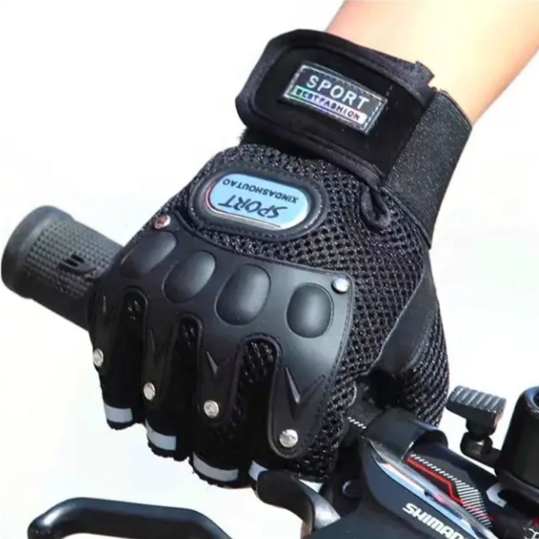 Breathable BLACK Half Finger Sport Gloves with Reflective Strips - Wear-Resistant Non-Slip Cycling & Motorbike Gloves Unisex HG-1 Bike Riding Racing Light Summer Bicycle Gear Mesh Design Tactical