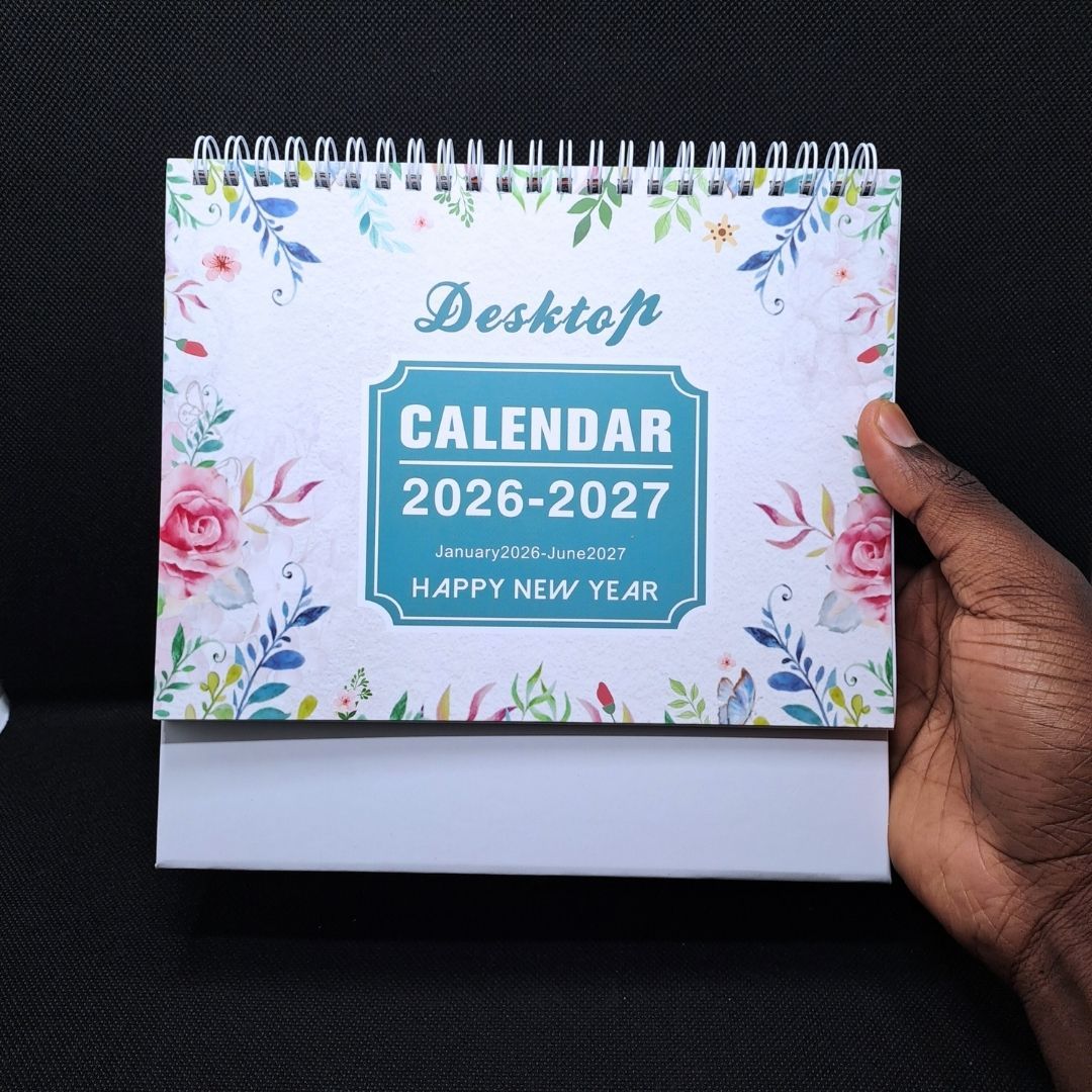 2026 - 2027 Monthly Desk Calendar – 18 Month Writable Planner with Habit Tracker & International Holidays Table Desktop Journal Memo Diary Personal Development 2 in 1 Multifunctional School Office