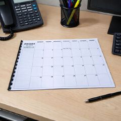 2026 - 2027 A4 Desk Planner Calendar – Monthly Scheduling Productivity Organizer with To-Do List Kenyan Holidays Motivational Messages Table Office Desktop Memo Journal Diary Writable Agenda Secretary