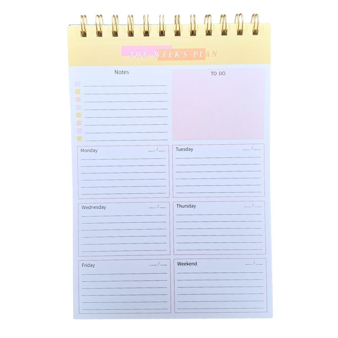 Undated B5 Weekly Planner Organizer 52-Week Personal Productivity Journal with To-Do List, Habit Tracker & Tear-Off Pages Daily Agenda Memo Time Management Self Improvement Notebook Calendar PORTRAIT