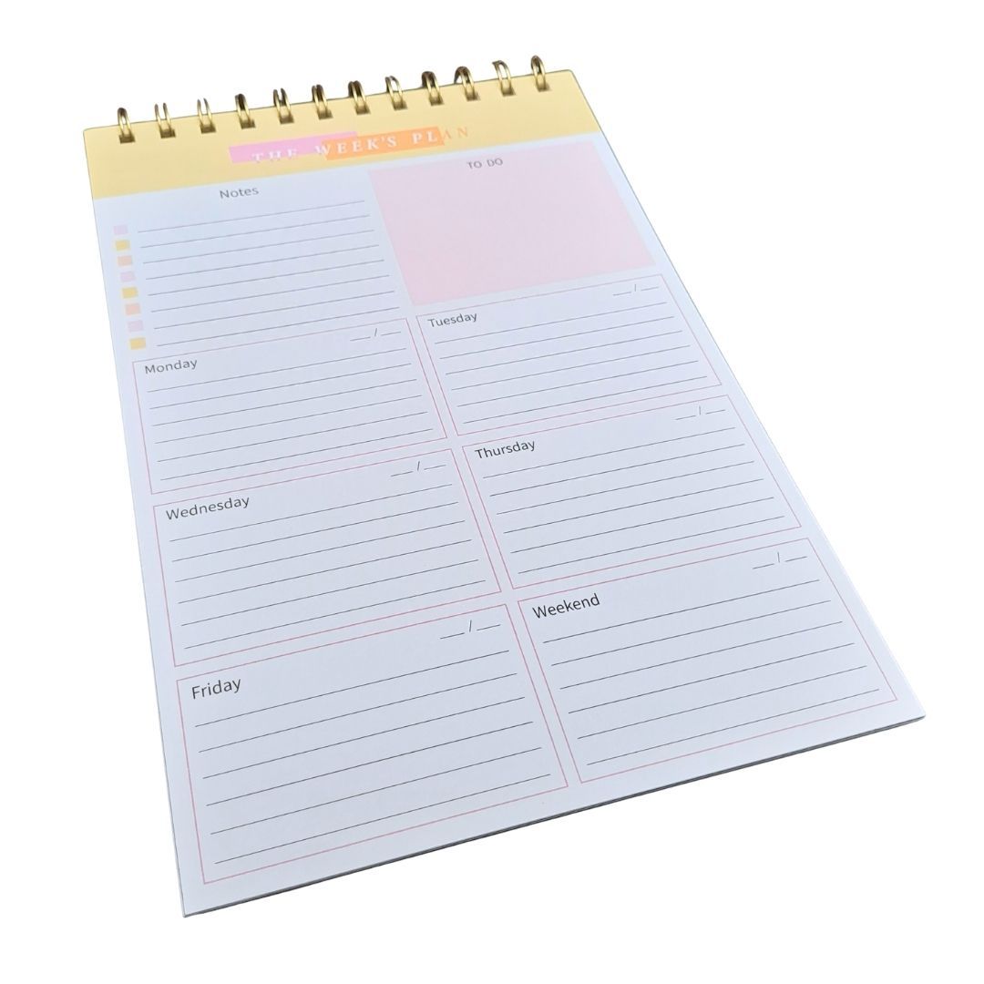 Undated B5 Weekly Planner Organizer 52-Week Personal Productivity Journal with To-Do List, Habit Tracker & Tear-Off Pages Daily Agenda Memo Time Management Self Improvement Notebook Calendar PORTRAIT