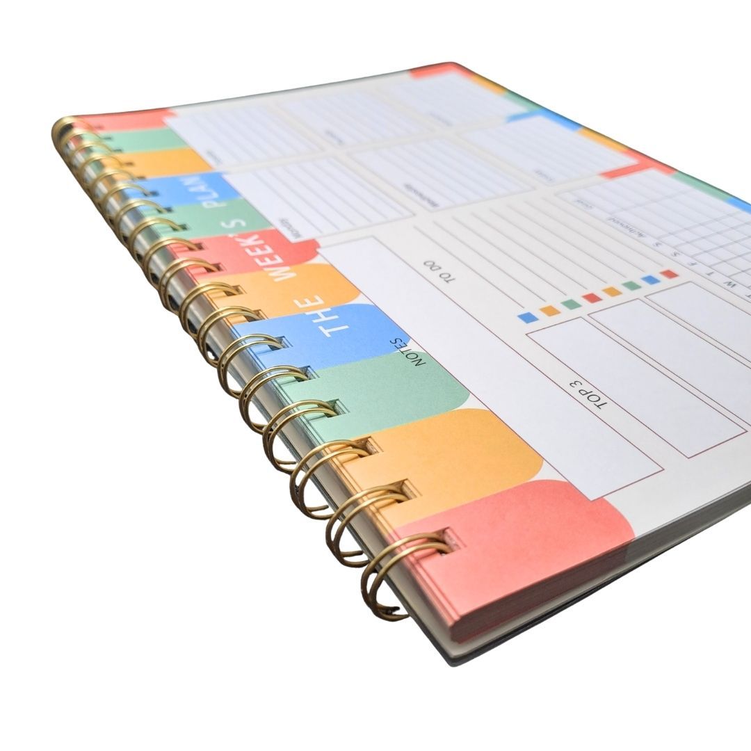 Weekly Personal Planner Sheets Habit Tracker Daily To Do List Organizer Notebook Spiral Bind 52 Weeks Journal Daily Agenda Memo Time Management Self Improvement Calendar Diary Unique Gift B5 LANDSCAPE