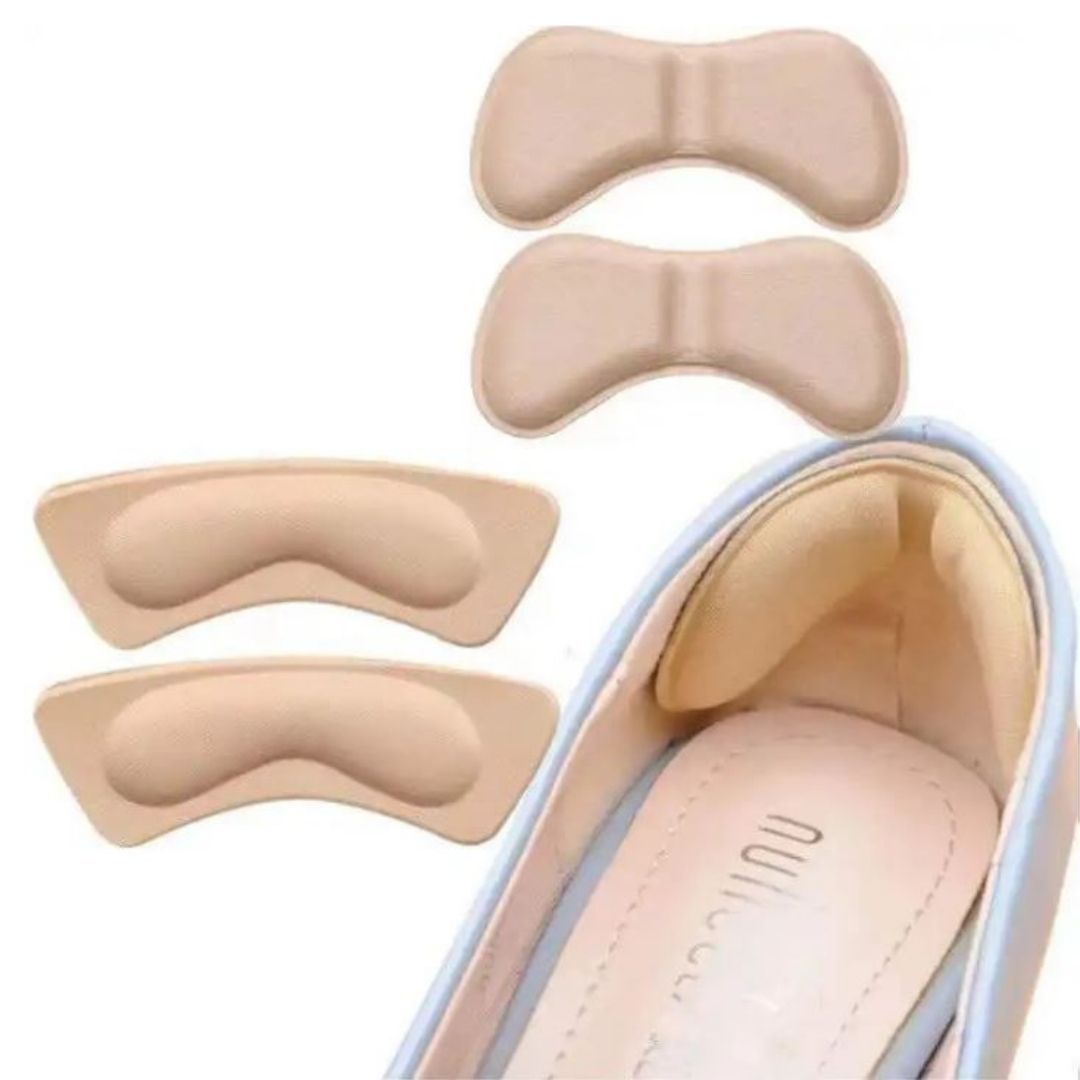 1 PAIR Memory Foam Heel Protector Pads Self-Adhesive Cushion Inserts for High Heels & Loose Shoe Patch Fit Sticker Sponge Shoes Inserts Grips Comfort Liner Foot Care Pain Relief Anti-Abrasion