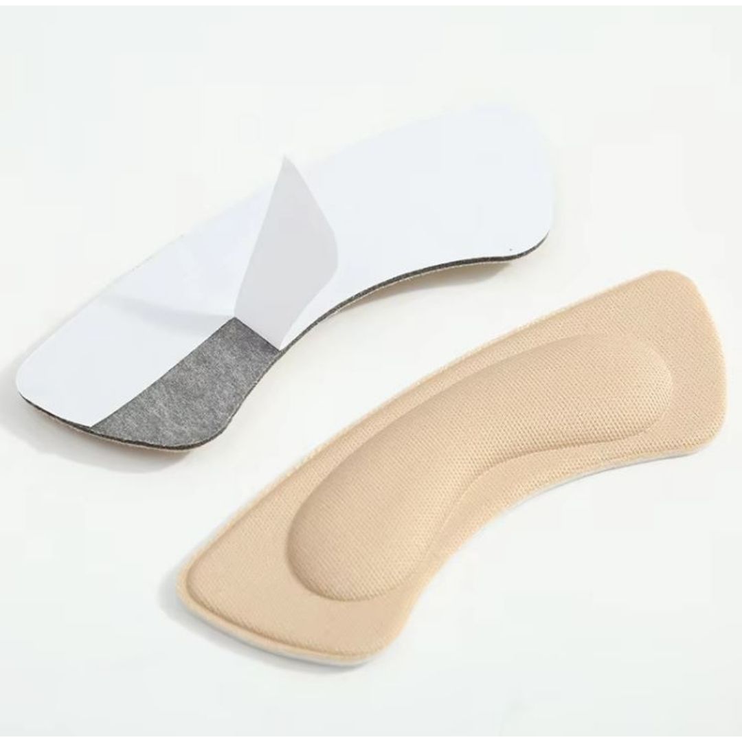 1 PAIR Memory Foam Heel Protector Pads Self-Adhesive Cushion Inserts for High Heels & Loose Shoe Patch Fit Sticker Sponge Shoes Inserts Grips Comfort Liner Foot Care Pain Relief Anti-Abrasion