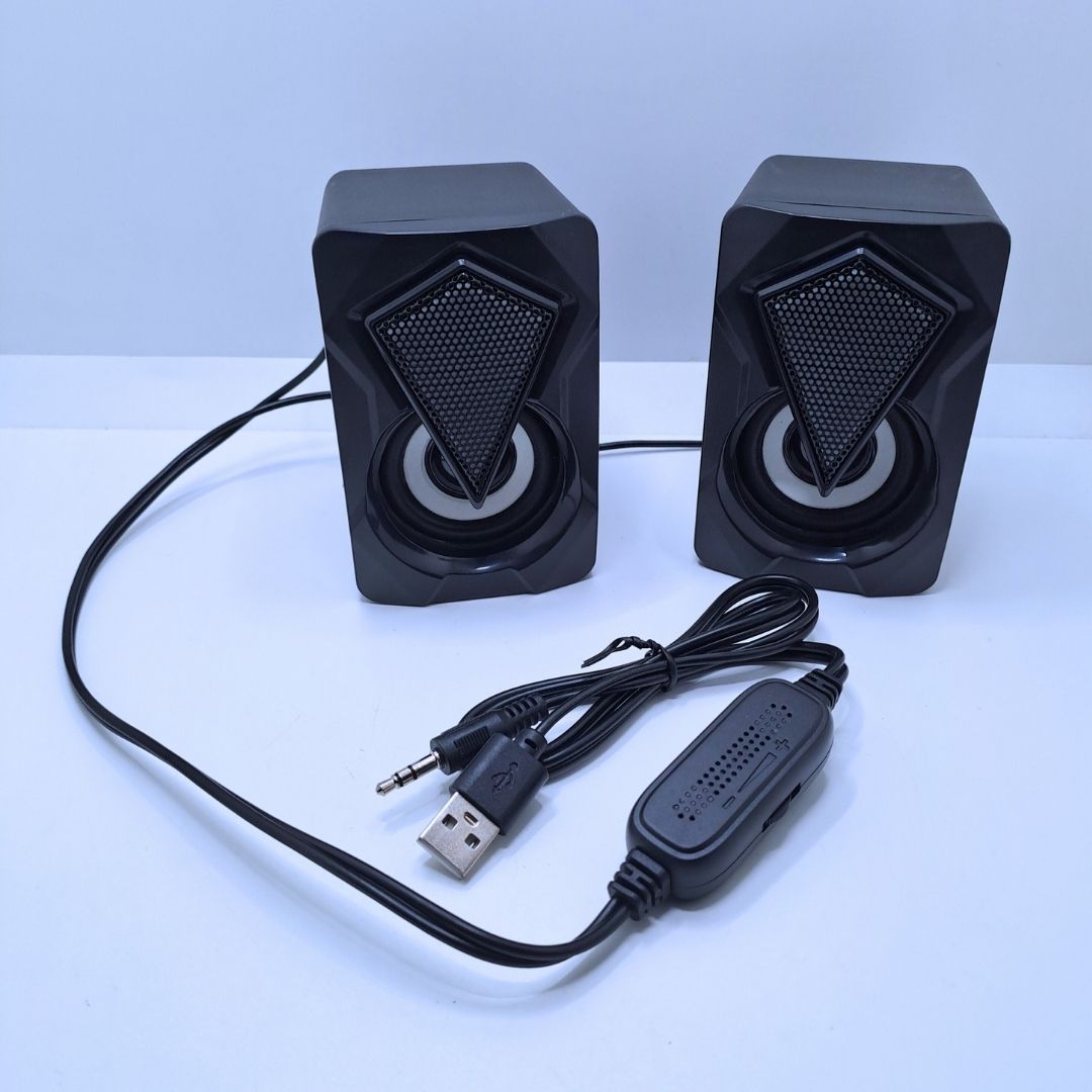 X2 RGB USB Desktop Speakers – 6W Dual PC Gaming Sound Music Box with Colorful LED Backlighting AUX Support for Computer Laptop Smart Phone Desktop Wired Accessories Black Electronic Smart Valentines