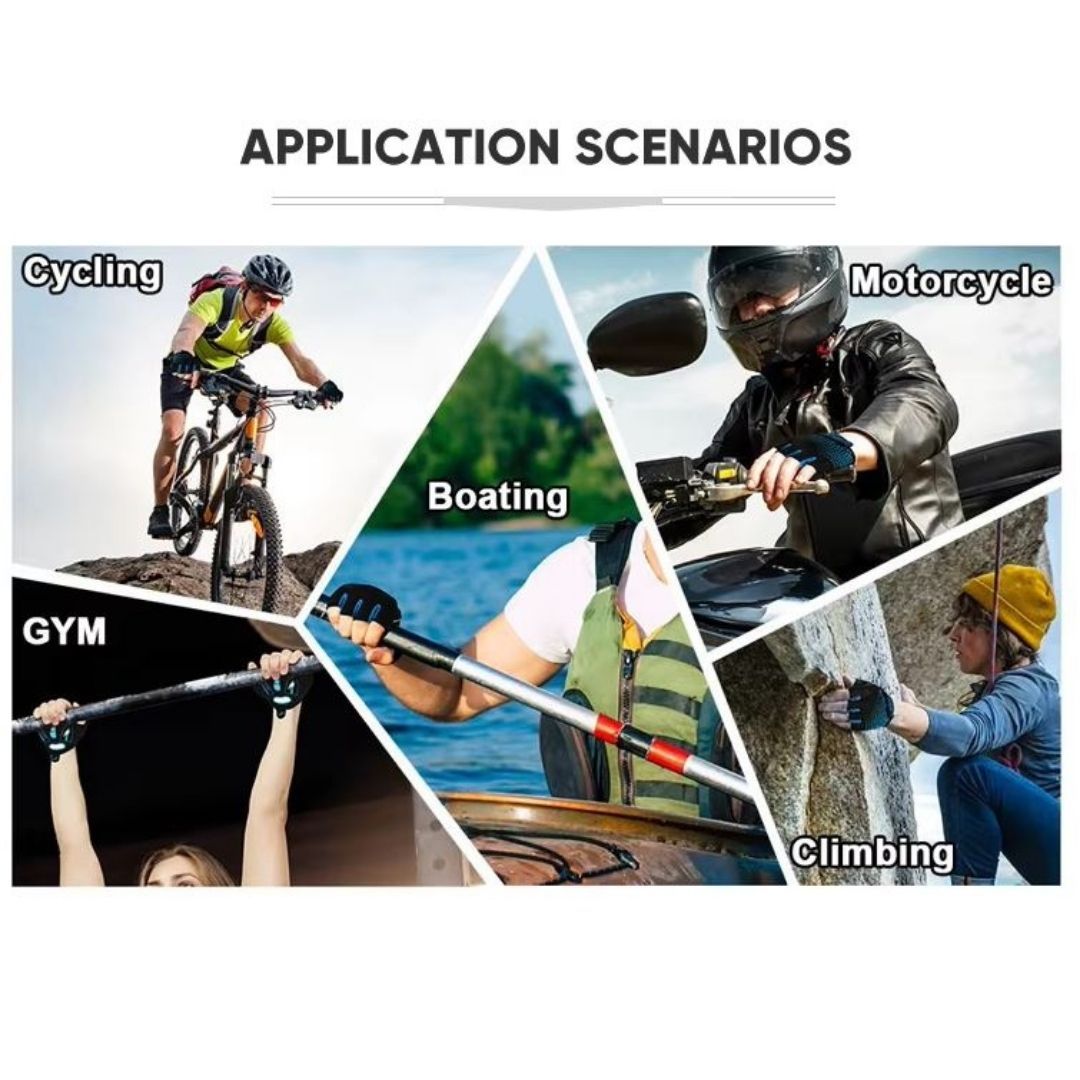 Pro Full Finger Gloves Motorcycle – BLACK Touchscreen Breathable Motorbike Racing Gear with Knuckle Protection Sports E-Bike Riding Driving Safety Outdoor Light Motocross Equipment Unisex