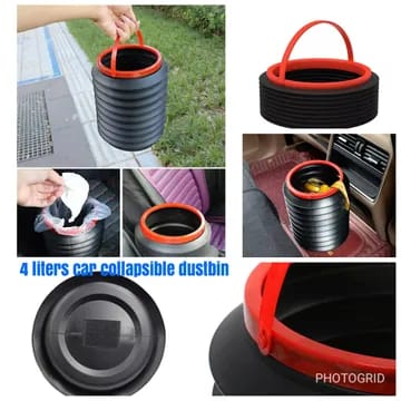 🍡The wait is over,The all new🍡4L collapsible foldable trash bin/car dust bin.Made from flexible and sturdy plastic. waterproof design makes it easy to clean and suitable for various types of waste.