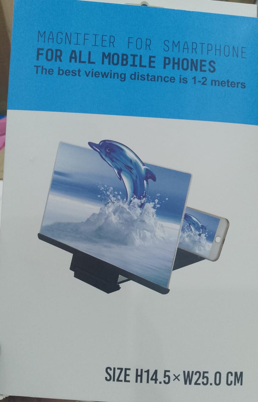 Smartphone magnifier for screen. We make our phone stand screen amplifiers using the highest quality plexi glass+ ABS to ensure extended durability. Anti Blue Light Screen.