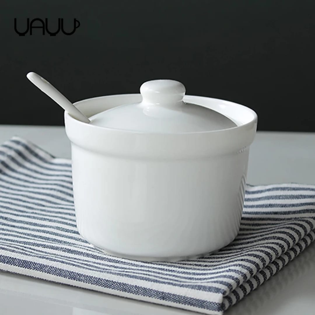 🍨🍨Unlock the secret to sweet life🍨🍨Ceramic sugar dish. Classic design with faceted cuts makes this candy bowl sparkle and shine elegantly. The treats inside will look too good to resist.
