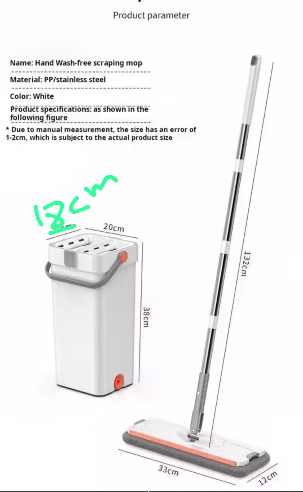 🚨🚨Just In🚨🚨 360⁰ Rotating Hand free mop. Highly absorbent, effective for both wet and dry cleaning.microfiber head picks up dirt and dust easily, leaving floors clean and streak-free.