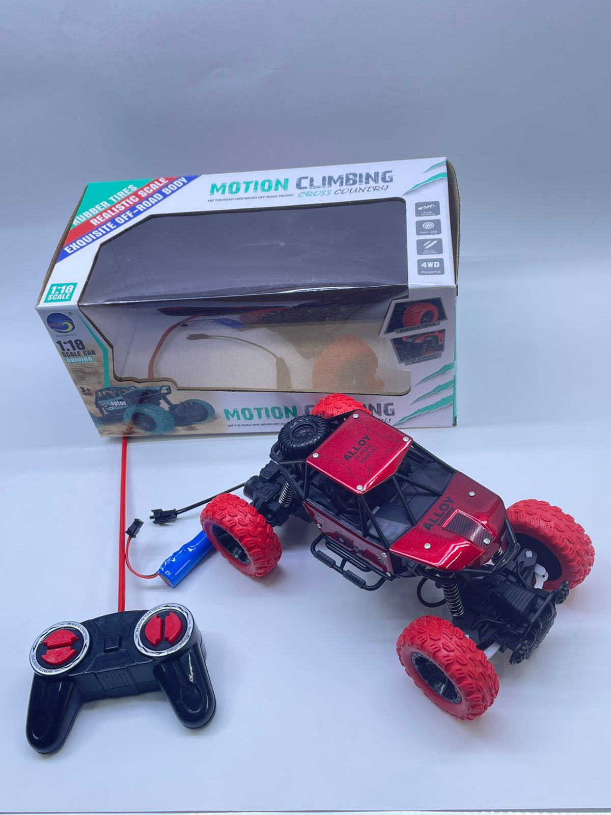 Monster truck  Rechargeable Remote controlled Toy.Built with shock-absorbing suspension, large anti-slip tires, and powerful 4WD capabilities, it’s perfect for tackling any terrain—indoors or outdoor