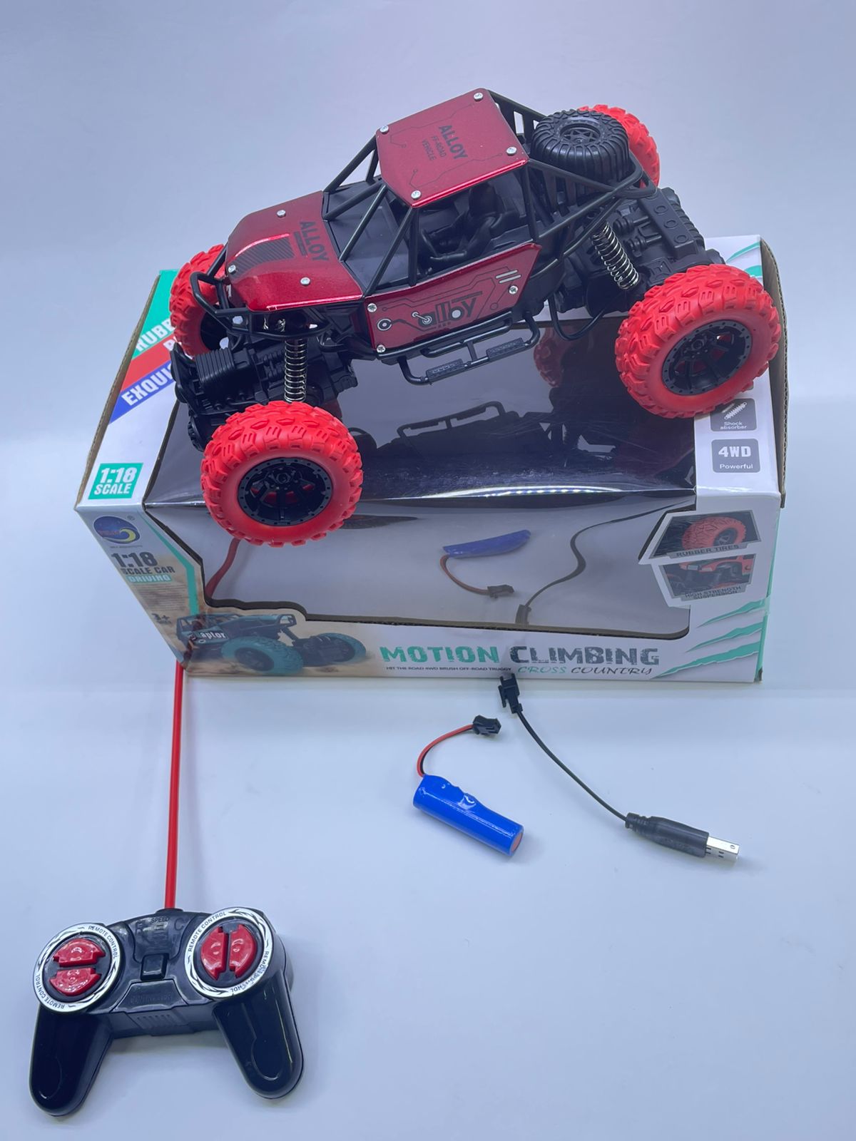 Monster truck  Rechargeable Remote controlled Toy.Built with shock-absorbing suspension, large anti-slip tires, and powerful 4WD capabilities, it’s perfect for tackling any terrain—indoors or outdoor