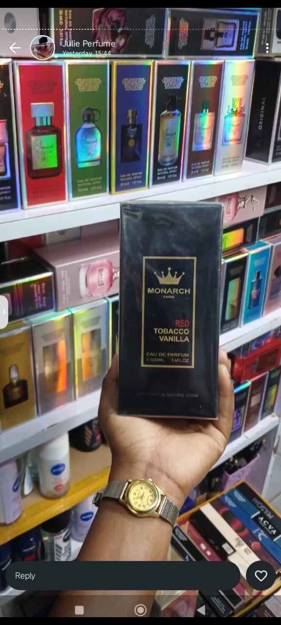This fragrance is described as:
Type: Eau de Parfum (EDP). 
Scent Profile: It combines the warmth of tobacco with the sweetness of vanilla. It often features spicy and woody notes like cinnamon, agar