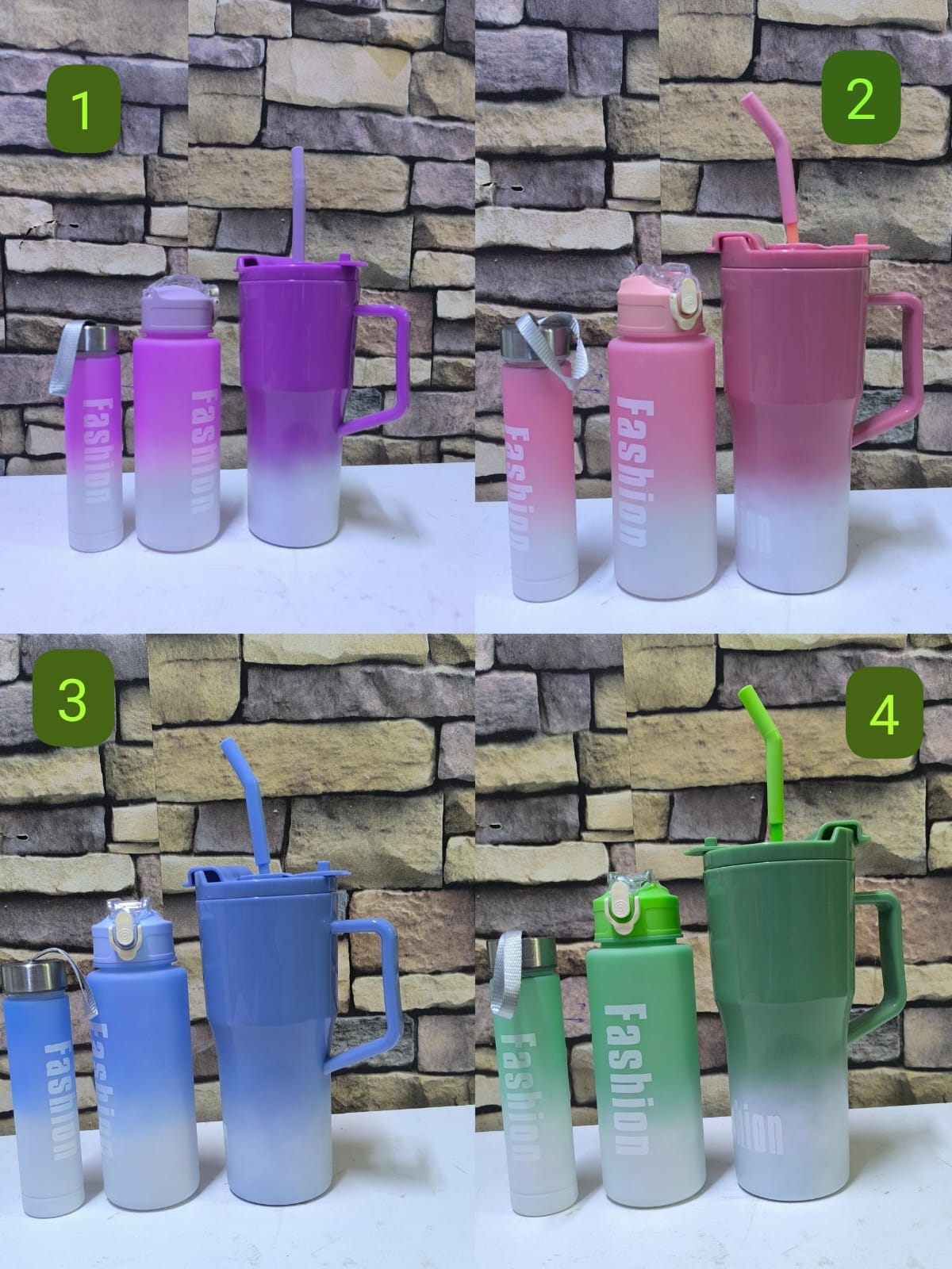 3in1 Stanley Bottle Set ✨
✔️ 1200ml – Perfect for all-day hydration 🥤
✔️ 650ml – Ideal for workouts & travel 🏋️‍♂️✈️
✔️ 280ml – Compact & handy on the go 👌

💎 Durable design with strong quality ha