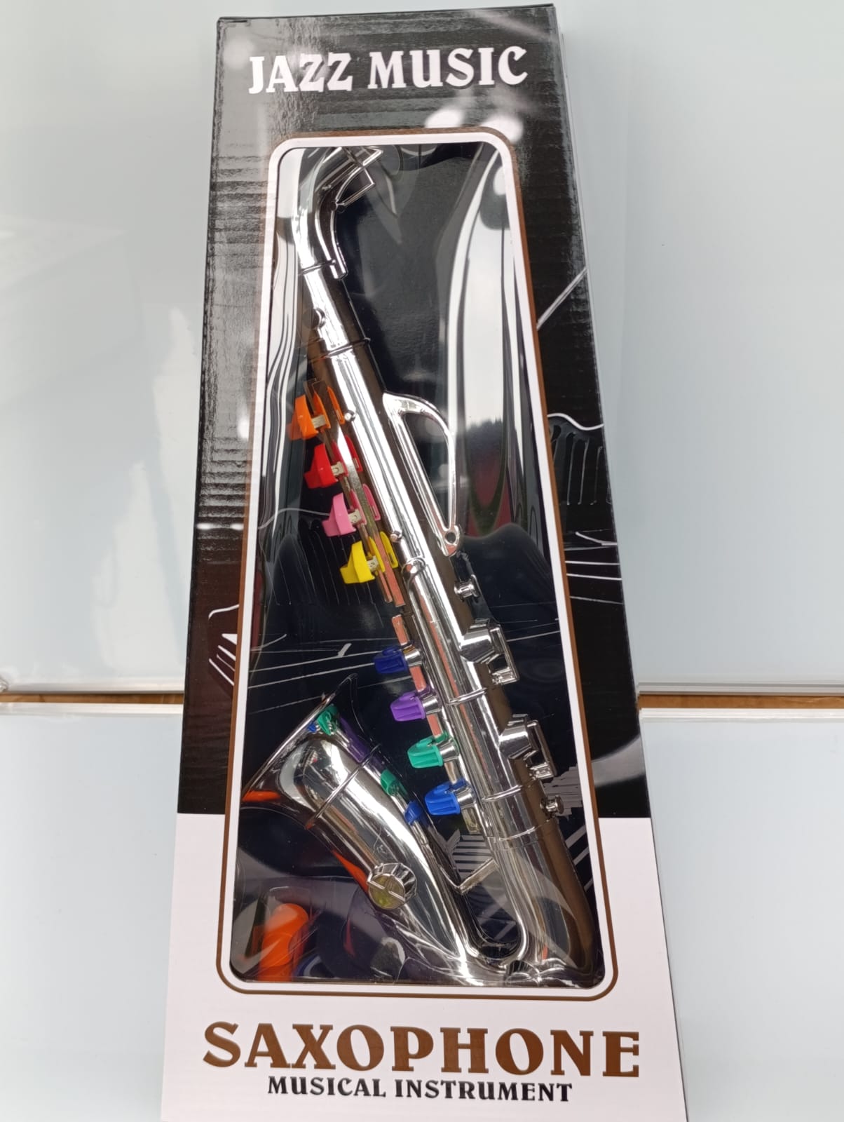 🎷 Stylish Saxophone for Young Musicians 🎷 🔴 Boosts sense of hearing & sound understanding through fun play. 🟣 Available in elegant Gold & Silver finishes. ✨ Perfect for sparking creativity, rhyth