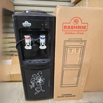 Rashnik Black Water Dispenser – Hot & Normal
Elegance meets convenience with the Rashnik Black Water Dispenser. Designed to serve both hot and normal water instantly, it’s stylish, durable, and perfec