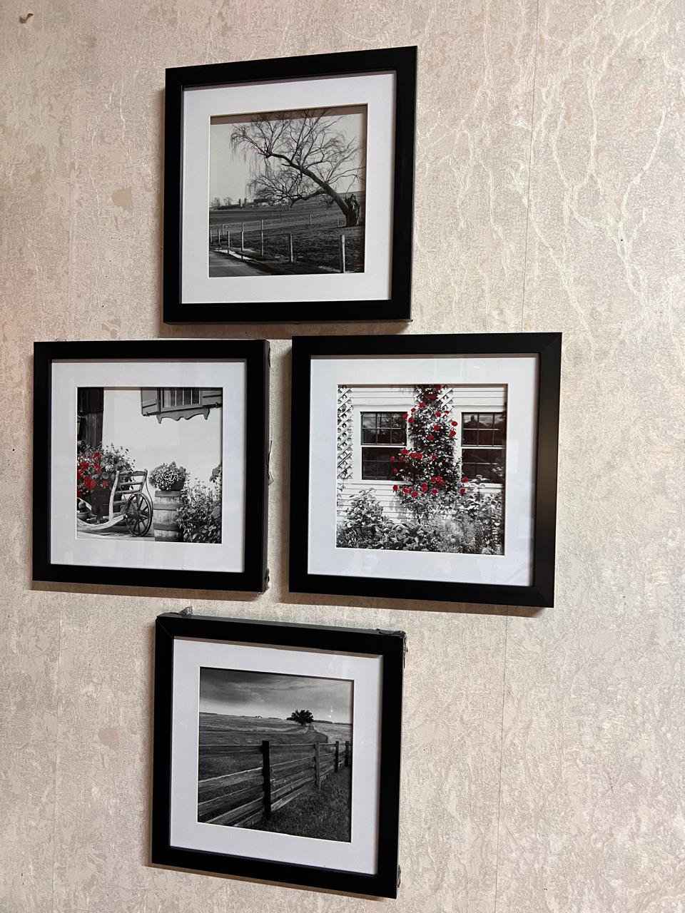 🖼️ Wall Hanging Frames with Portrait — Elegant Wooden & Glass Design