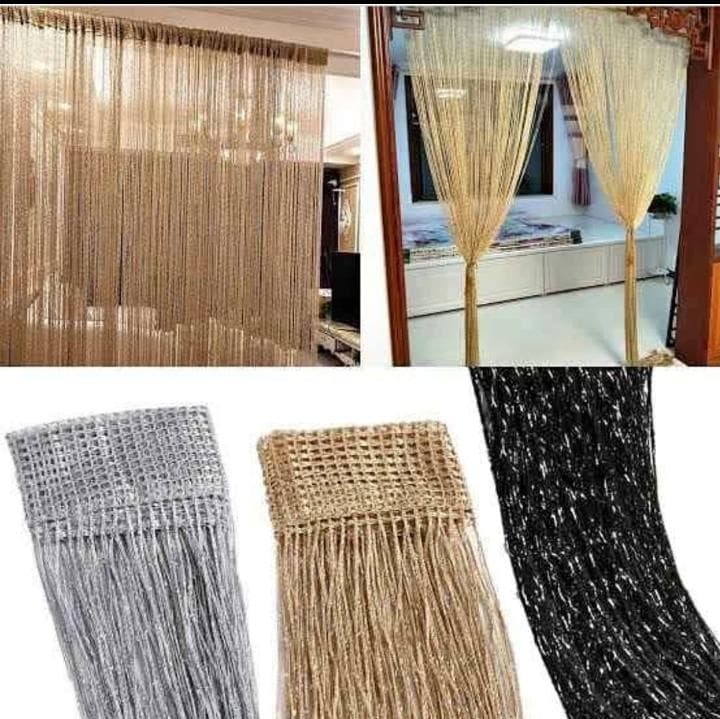 Indoor/outdoor String curtains ✨1mx1.5m. Suitable for indoor & outdoor use, Perfect as door curtain, room divider, or backdrop, Elegant, soft, flowing string design, Easy to hang – fits standard.