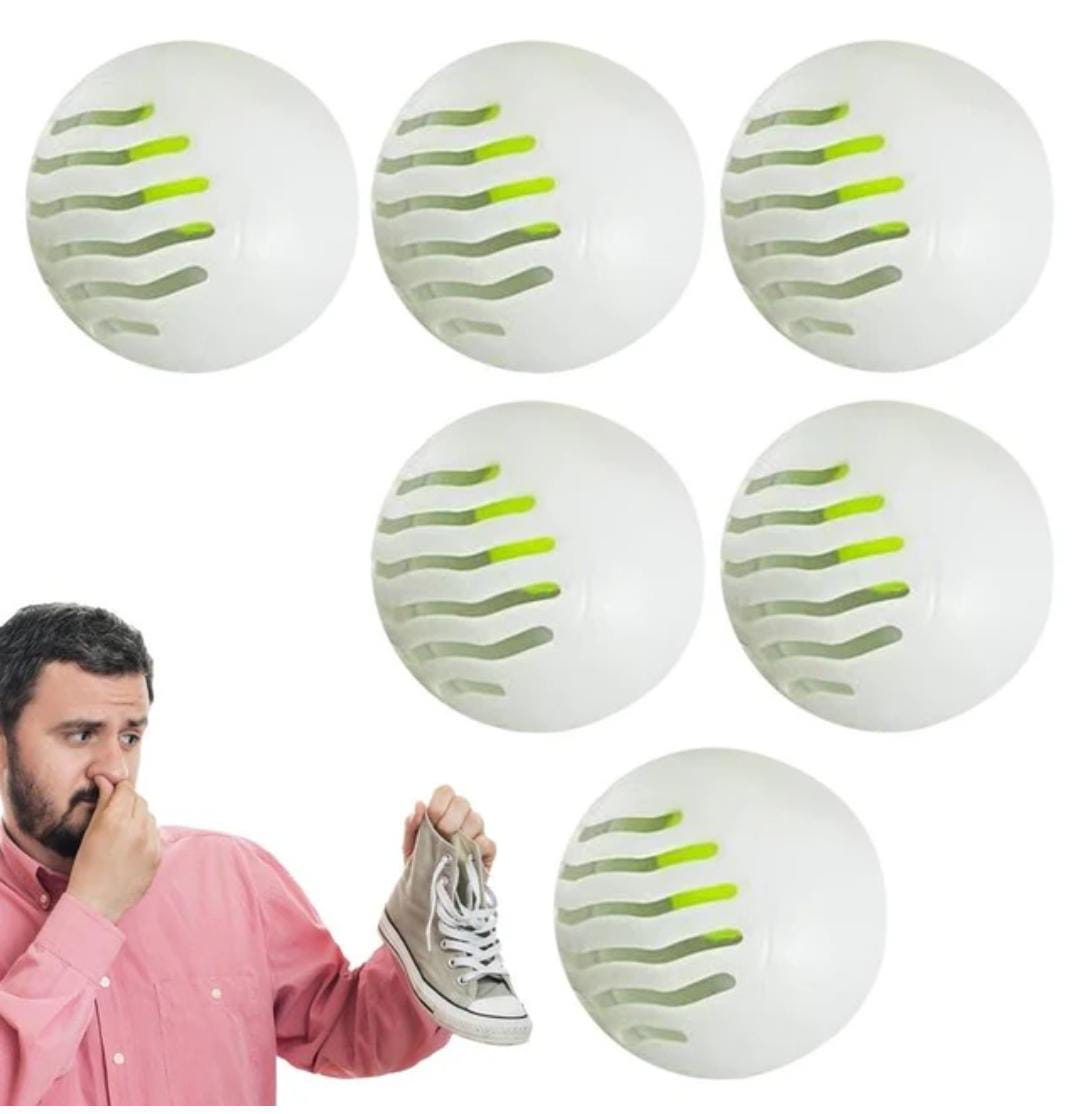 SHOE FRESHENER. 6 Pcs shoe deodorant balls. Keeps your shoes smelling fresh all the times, filled with odor eliminating baking soda and clean fresh scent, which can efficiently eliminator odor