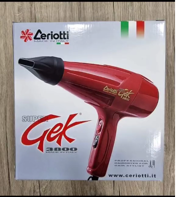 BLOWDRY/HAIR DRYER. Super Gek Cerrioti 3800 W Hair   - 3800W High‑Power Performance for ultra‑fast drying, Dual Heat & Speed Settings for customized styling, Overheat Protection for safe operation