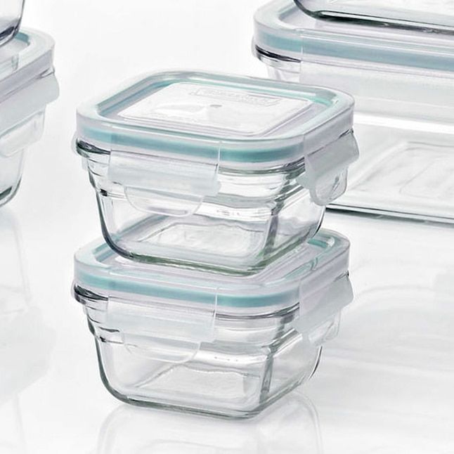 Premium Glass Fridge Storage Containers – Set of Airtight Meal Prep Jars, Safe for fridge, freezer, microwave, and oven, Airtight Lids – Leak‑proof silicone seals keep food fresh longer.