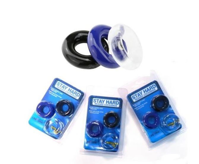 Stay hard 3 Pcs Men Penis Cock Rings Delay Control Sequal Wellness Stay Harder Penis Rings O-Rings Enhancer Silicone Cock Rings Sex Toy for Men Couples